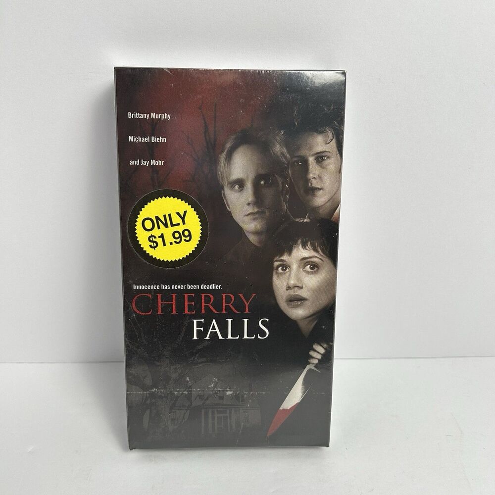 Cherry Falls VHS Screener Sealed Slipcase Brittany Murphy Michael Biehn